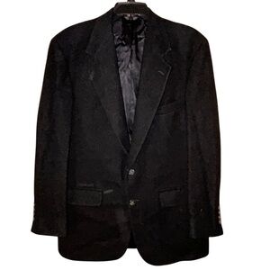 Joseph & Lyman Vtg‎ Camelhair Blazer Union Made in USA Black Mens Classic Read